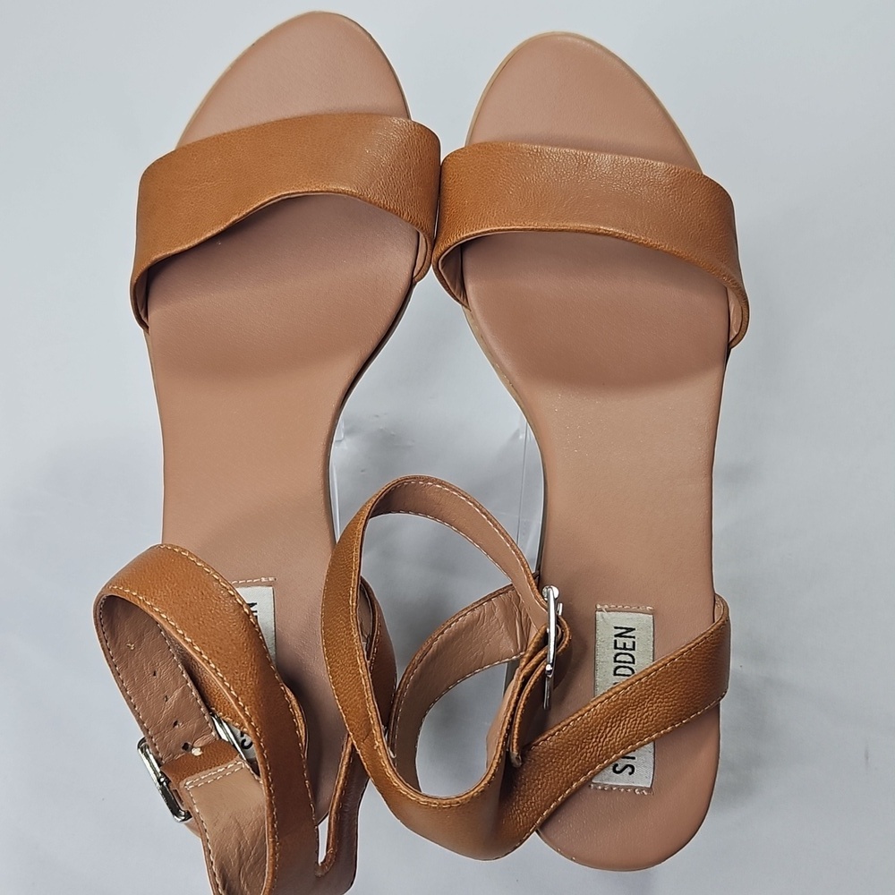 Steve Madden Brown Leather Women's Kemmy  Sandals  Size 10M